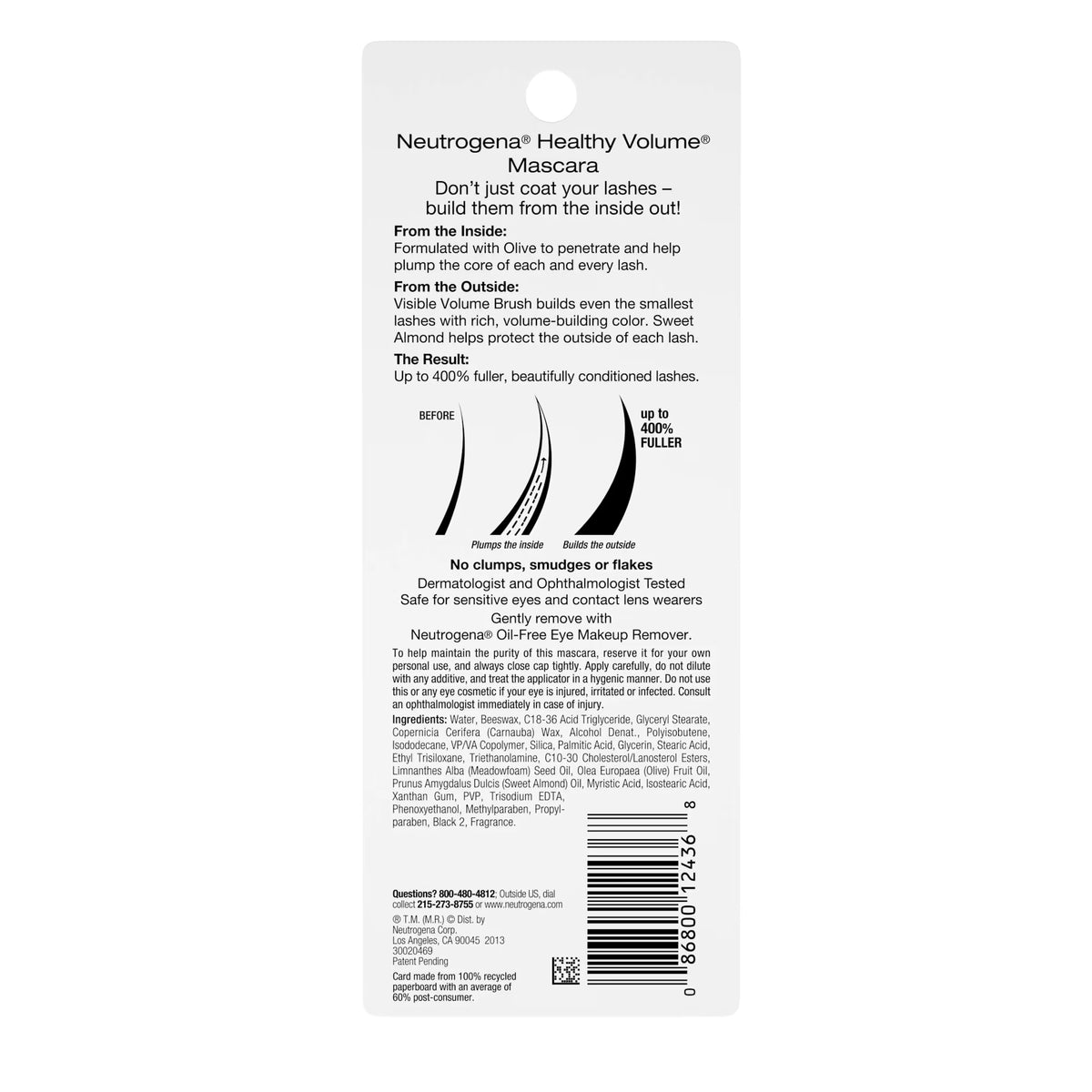 Neutrogena® Healthy Volume® Mascara, Carbon Black 01, .21 Oz - US 7270