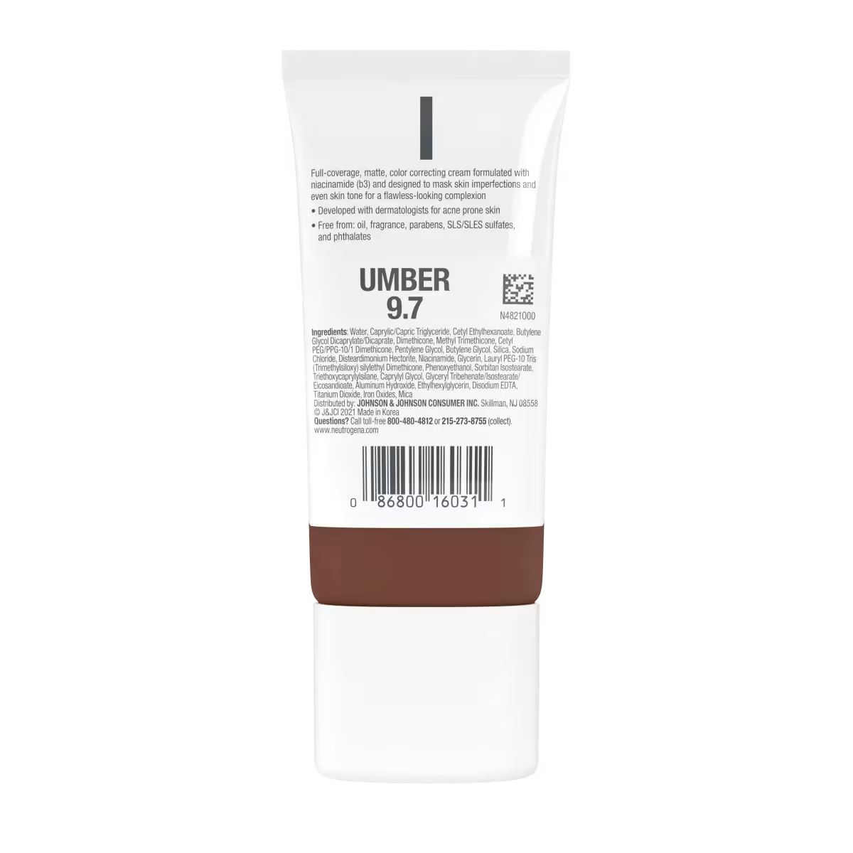 Neutrogena® Clear Coverage Flawless Matte CC Cream, Umber 9.7, 1 Oz - US 0438