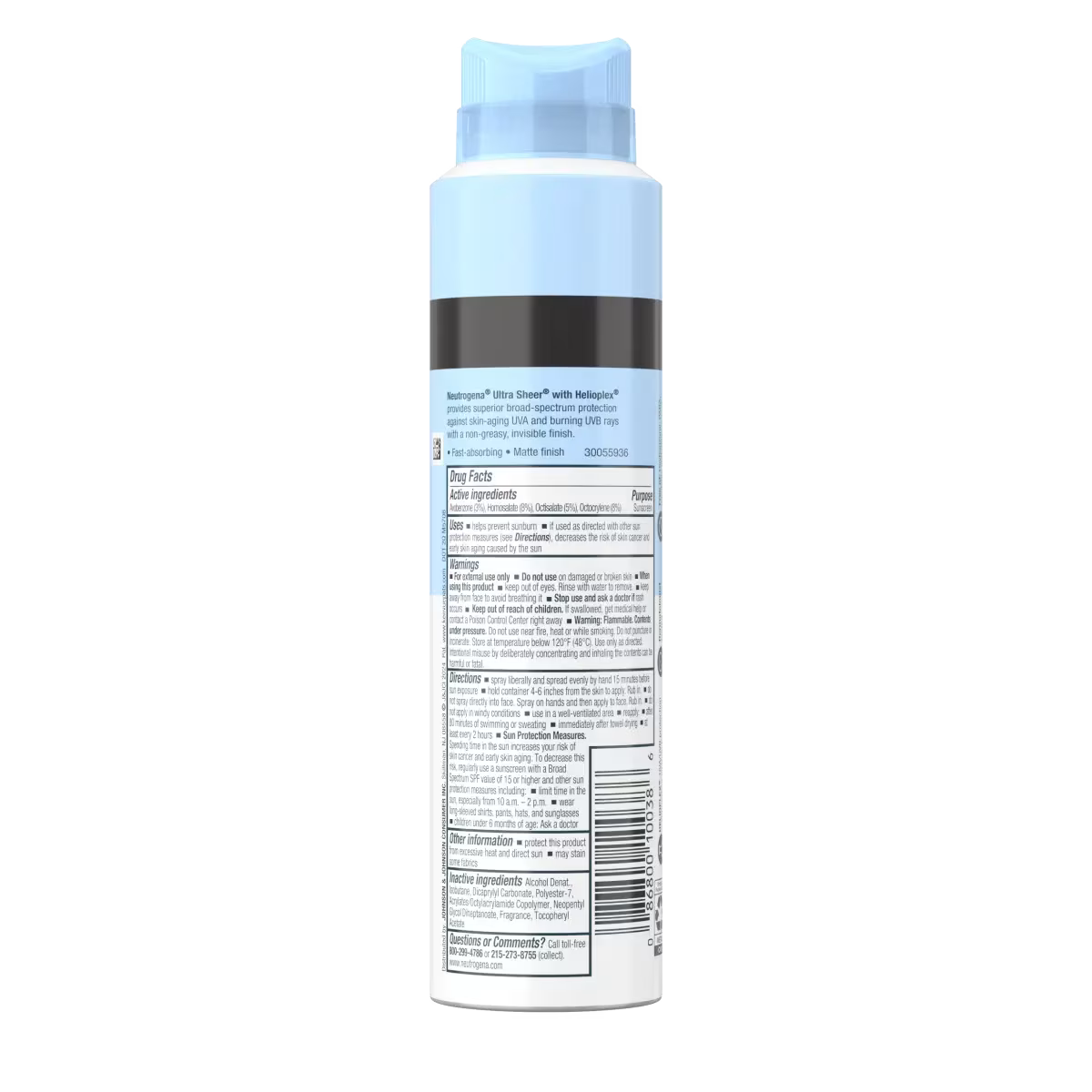 Neutrogena® Ultra Sheer Body Mist Sunscreen Spray Broad Spectrum SPF 30, 5 Oz - US 8135
