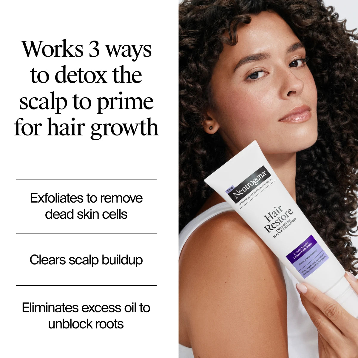 Neutrogena® Hair Restore Triple Action Scalp Detox Cleanser, 8 Fl. Oz - US 3558