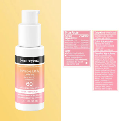 Invisible Daily Defense Face Serum SPF 60+ - US 2844
