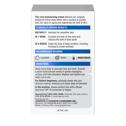 Neutrogena® Rapid Wrinkle Repair Retinol Regenerating Cream, 1.7 Oz - US 0805