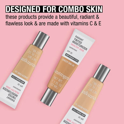 Neutrogena Healthy Skin Radiant Tinted Moisturizer Broad Spectrum SPF 25 - Sheer Ivory (10) - US 5529
