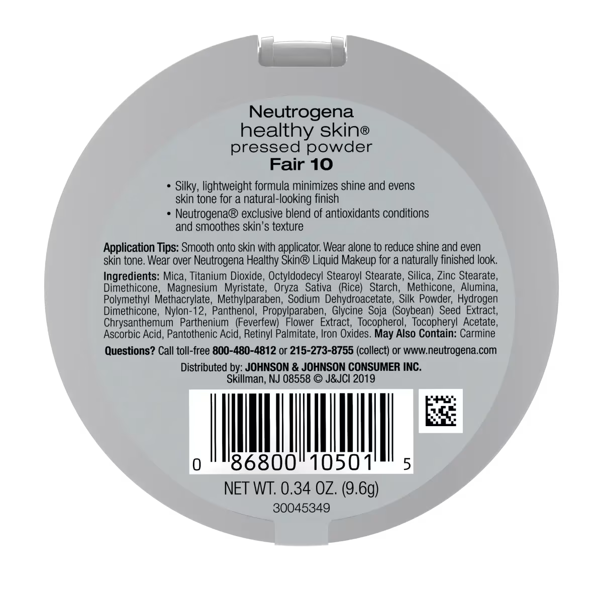 Neutrogena® Healthy Skin Pressed Powder, Fair 10, .34 Oz - US 3526