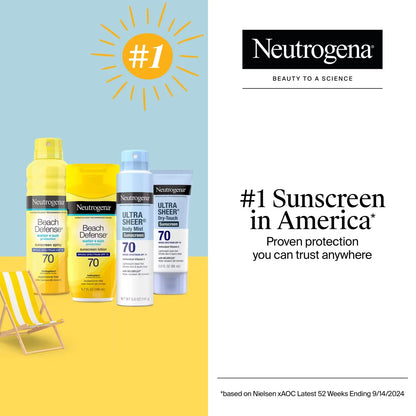 Beach Defense® Water + Sun Protection Sunscreen Spray Broad Spectrum SPF 70 - US 2586