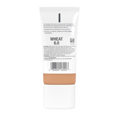 Neutrogena® Clear Coverage Flawless Matte CC Cream, Wheat 6.0, 1 Oz - US 4492