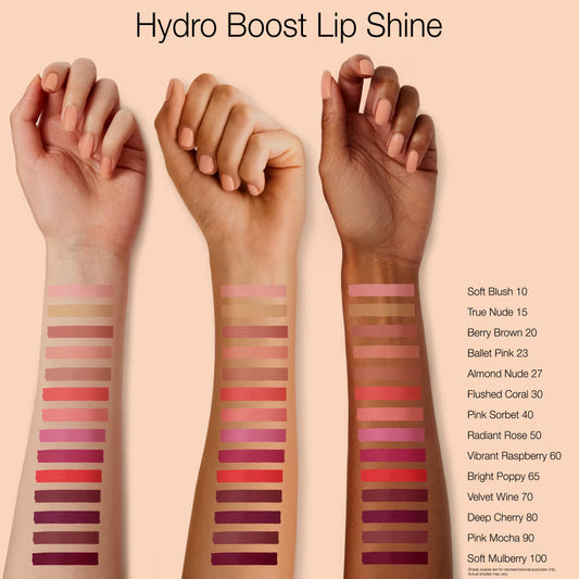 Neutrogena® Hydro Boost Hydrating Lip Shine, 100 Soft Mulberry, 0.10 Oz - US 4543
