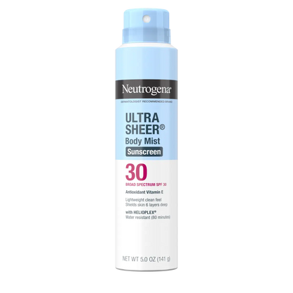 Neutrogena® Ultra Sheer Body Mist Sunscreen Spray Broad Spectrum SPF 30, 5 Oz - US 8135