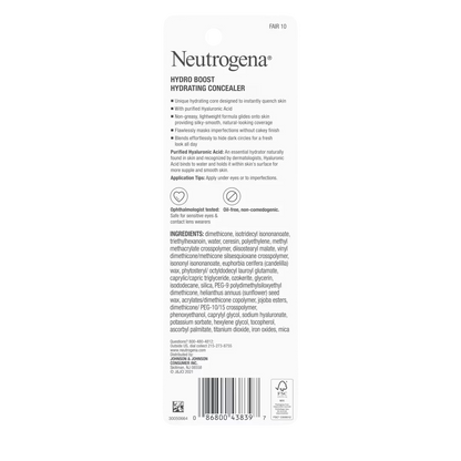 Neutrogena® Hydro Boost Hydrating Concealer, 10 Fair 0.12 Oz - US 9286