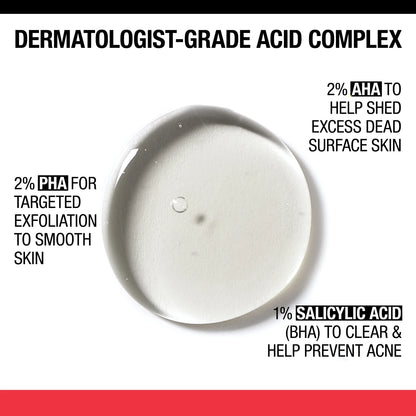 Neutrogena® Stubborn Texture Acne Cleanser, Salicylic Acid, 6.3 Fl. Oz - US 1954
