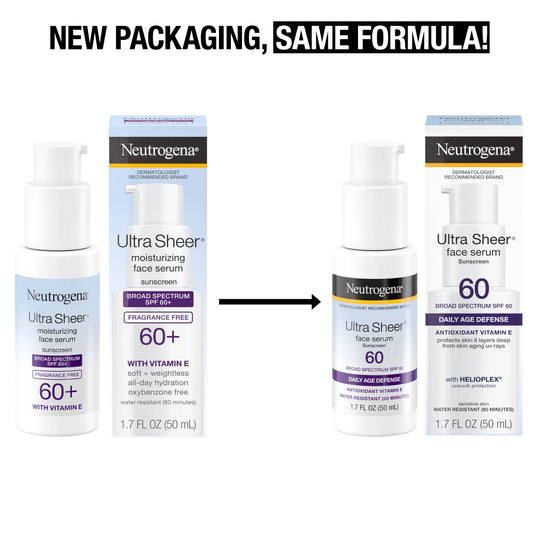 Neutrogena® Ultra Sheer Face Serum SPF 60, 1.7 Oz - US 3002
